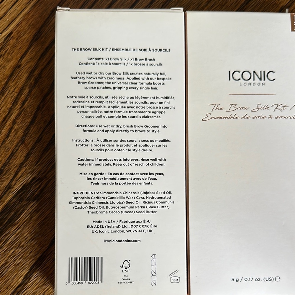 Iconic London Brow Silk Kit.  1/bid.  Clear - Picture 2 of 4